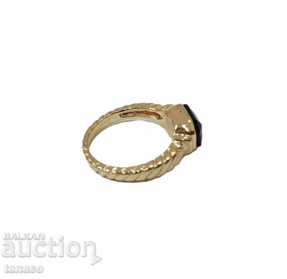 Δαχτυλίδι vintage στυλ με μαύρο πέτρα - 5 Δαχτυλίδι vintage στυλ με μαύρο πέτρα - 5