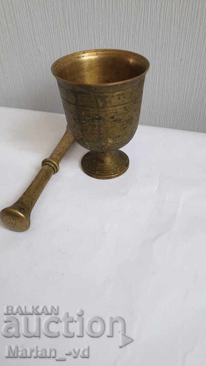 Аукцион Старинно бронзово хаванче с чукало