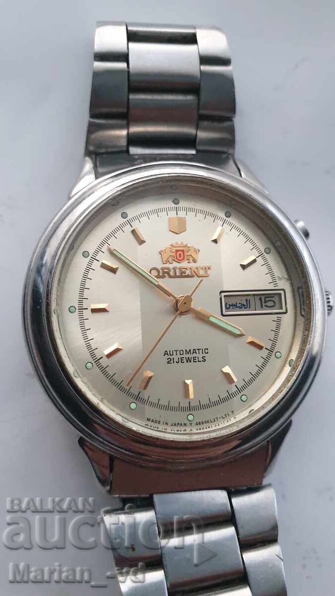 Ανδρικό αυτόματο ρολόι ORIENT με τιμή € 65.00 | 127.13 BGN