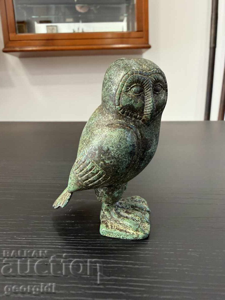 Livrarea Statuetă de bufniță din bronz. №7920 Livrarea Statuetă de bufniță din bronz. №7920