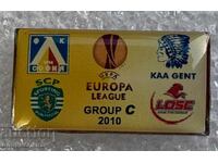 значка Лига Европа 2010  Левски, Гент, Лил, Спортинг Лисабон