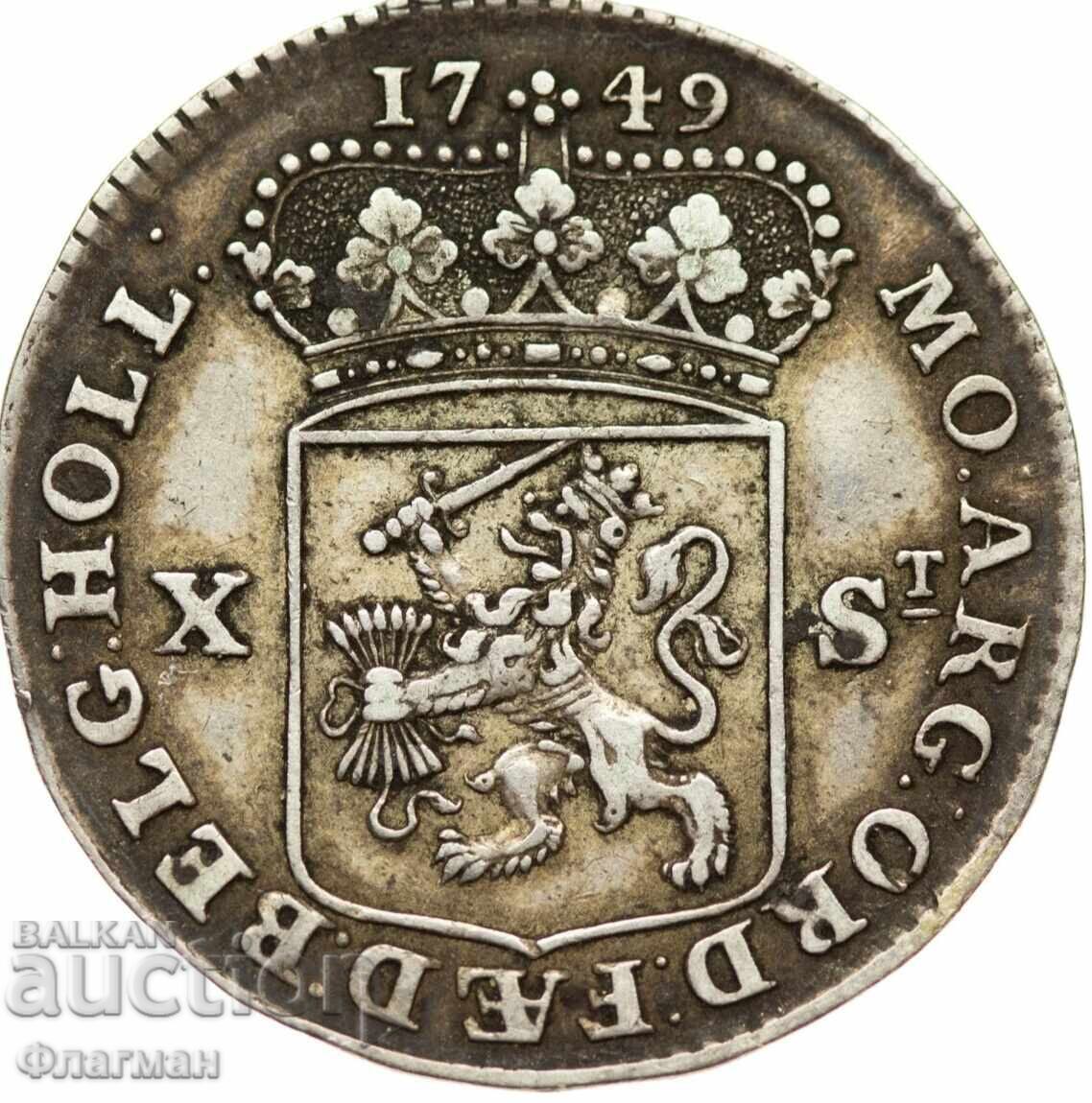 Olanda 10 Stuiver 1749 cu preț € 280.00 | 547.63 BGN