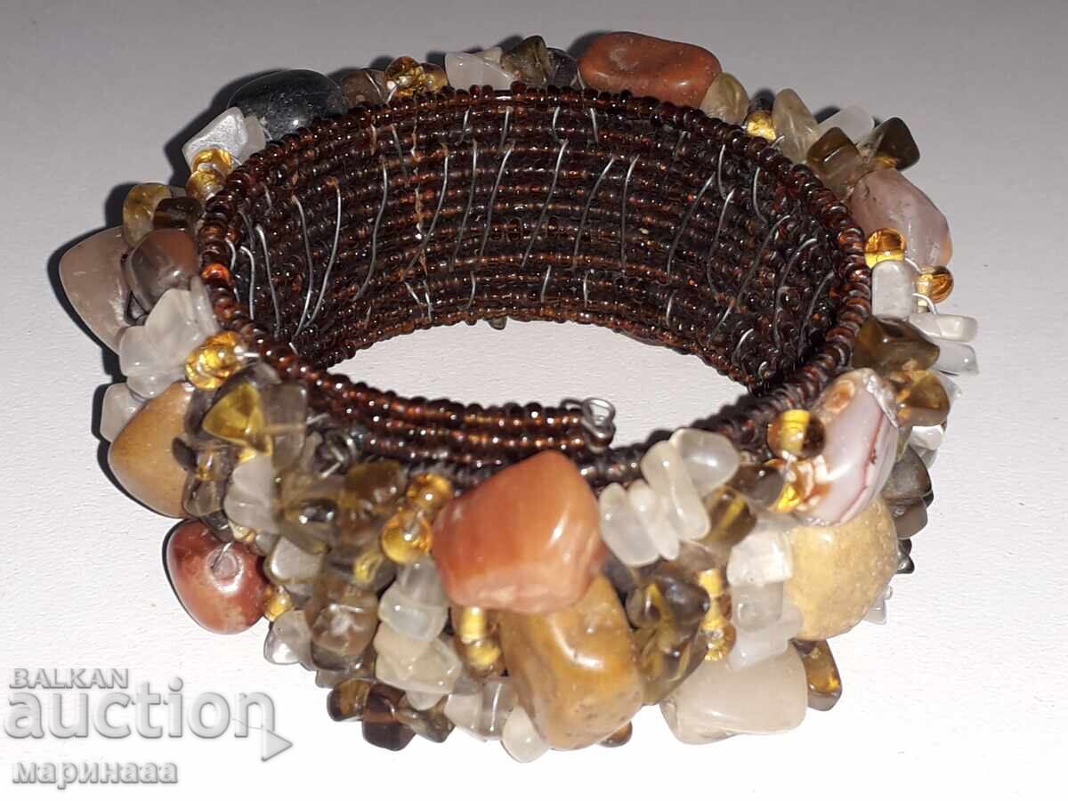 Livrarea BRĂȚARĂ MASIVĂ CU PIETRE NATURALE