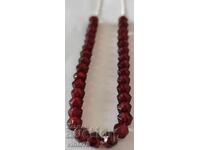 Ασημένιο κολιέ με γρανάτη