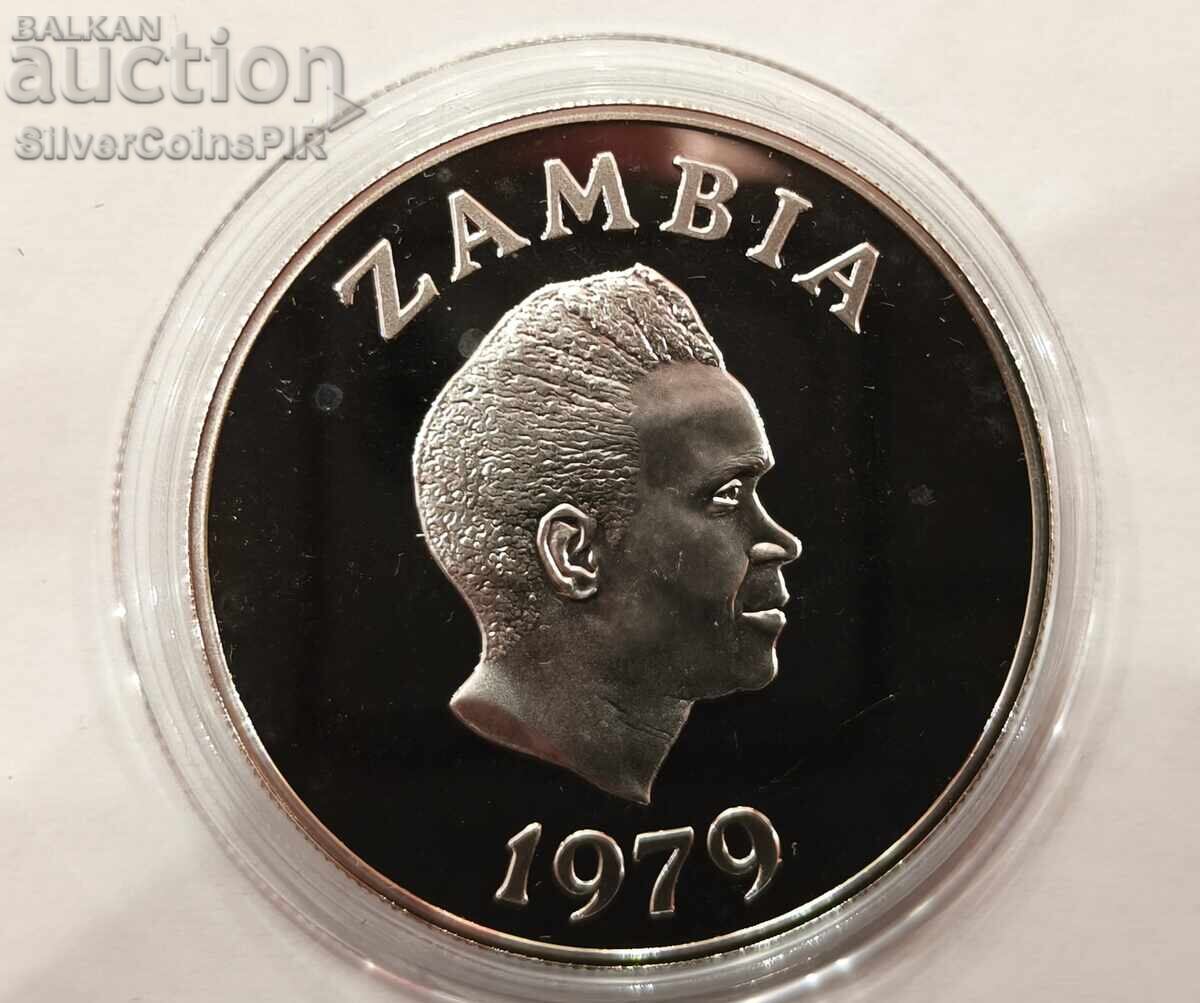 Доставка на Сребро 10 Квача 1979 Замбия Застрашени Животни