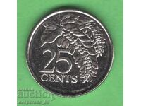 (¯`'•.¸ 25 cenți 2012 TRINIDAD ȘI TOBAGO ¸.•'´¯)