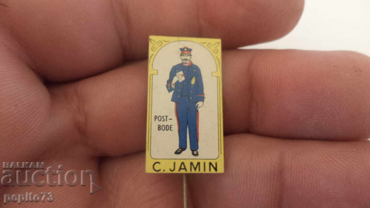 Insigna publicitară, C. Jamin, marcă de produse zaharoase