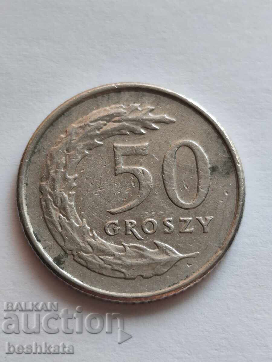 Polonia - 50 groși (1995) cu preț € 0.21 | 0.41 BGN Polonia - 50 groși (1995) cu preț € 0.21 | 0.41 BGN
