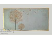 Tablou cu păpădie, 100x50 cm, decor artă modernă