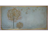Tablou cu păpădie, 100x50 cm, decor artă modernă