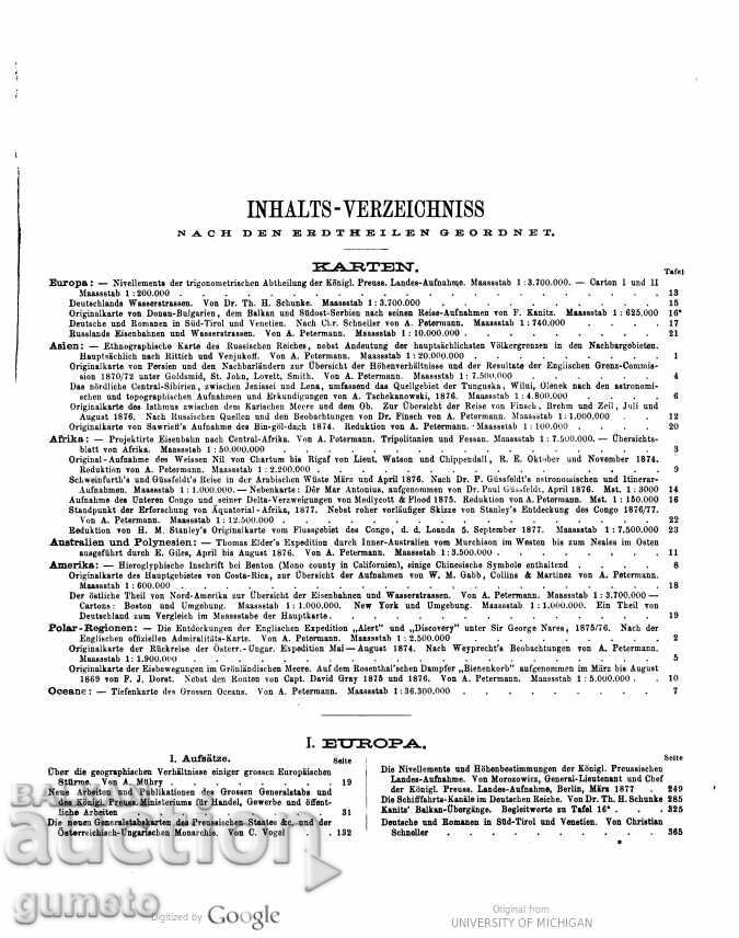 Hartă originală Canitz a Bulgariei Dunărene 1877 - 7