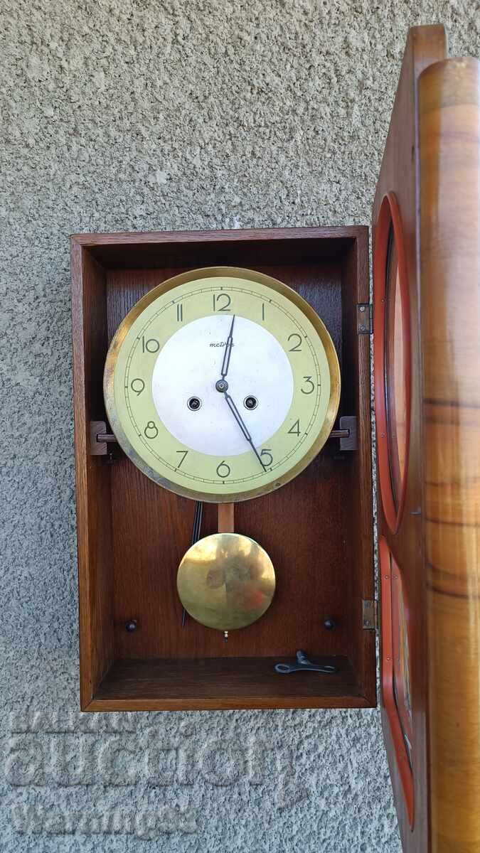 Ceas de perete polonez vechi - Metron / Metron - 1970" - 5