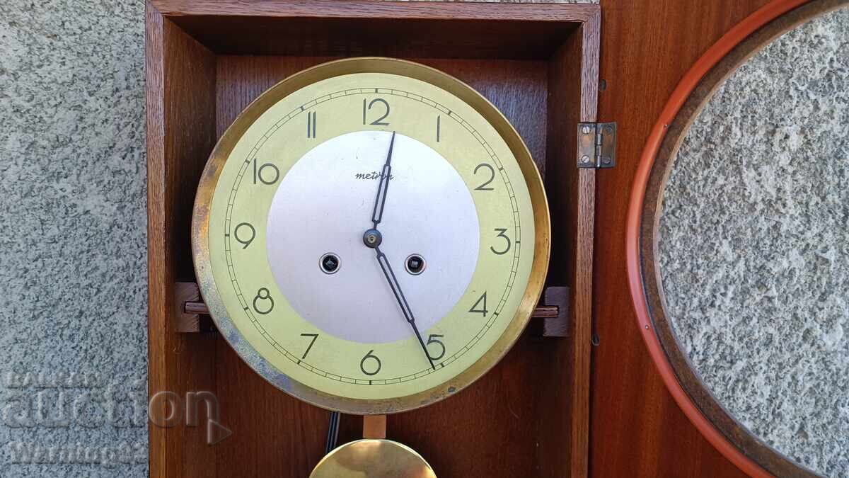 Ceas de perete polonez vechi - Metron / Metron - 1970" - 6