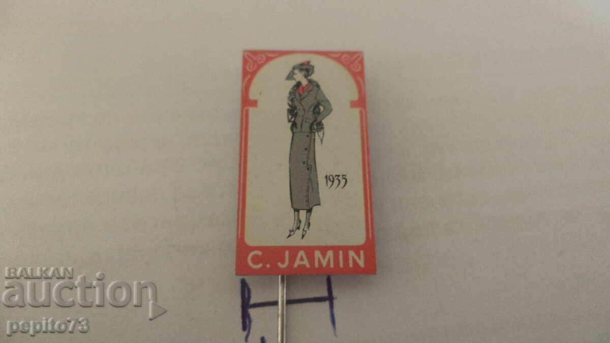 Insigna publicitară, C. Jamin, marcă de produse zaharoase