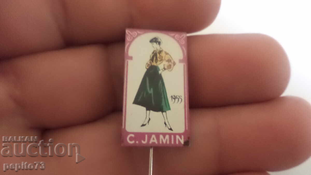 Insigna publicitară, C. Jamin, marcă de produse zaharoase