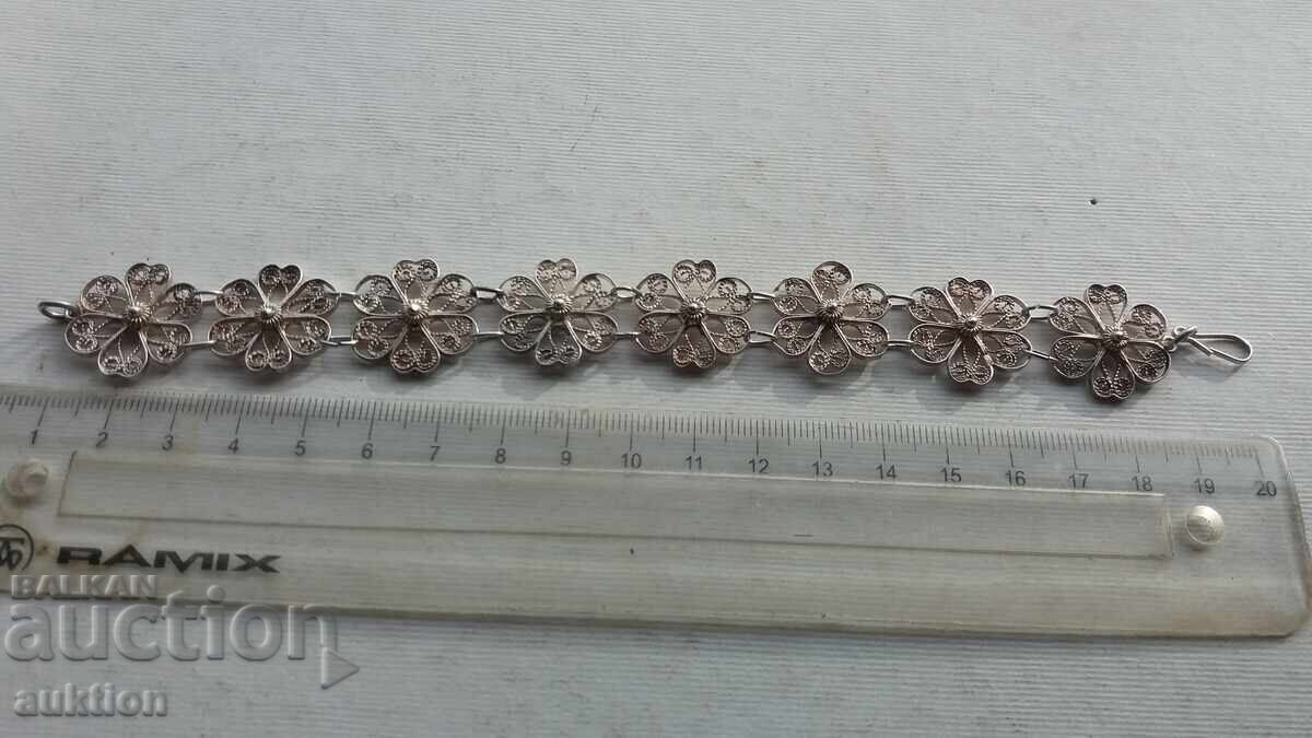 Livrarea BRĂȚARĂ FILIGRAN ARGINT - 15,84 GR Livrarea BRĂȚARĂ FILIGRAN ARGINT - 15,84 GR