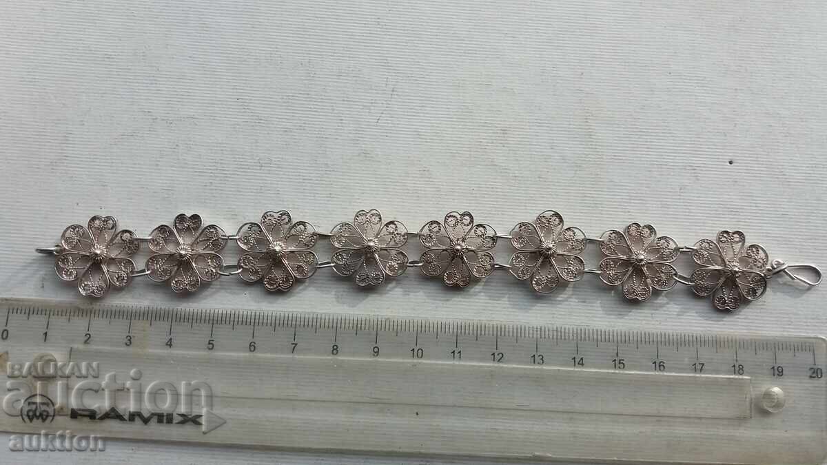 BRĂȚARĂ FILIGRAN ARGINT - 15,84 GR BRĂȚARĂ FILIGRAN ARGINT - 15,84 GR