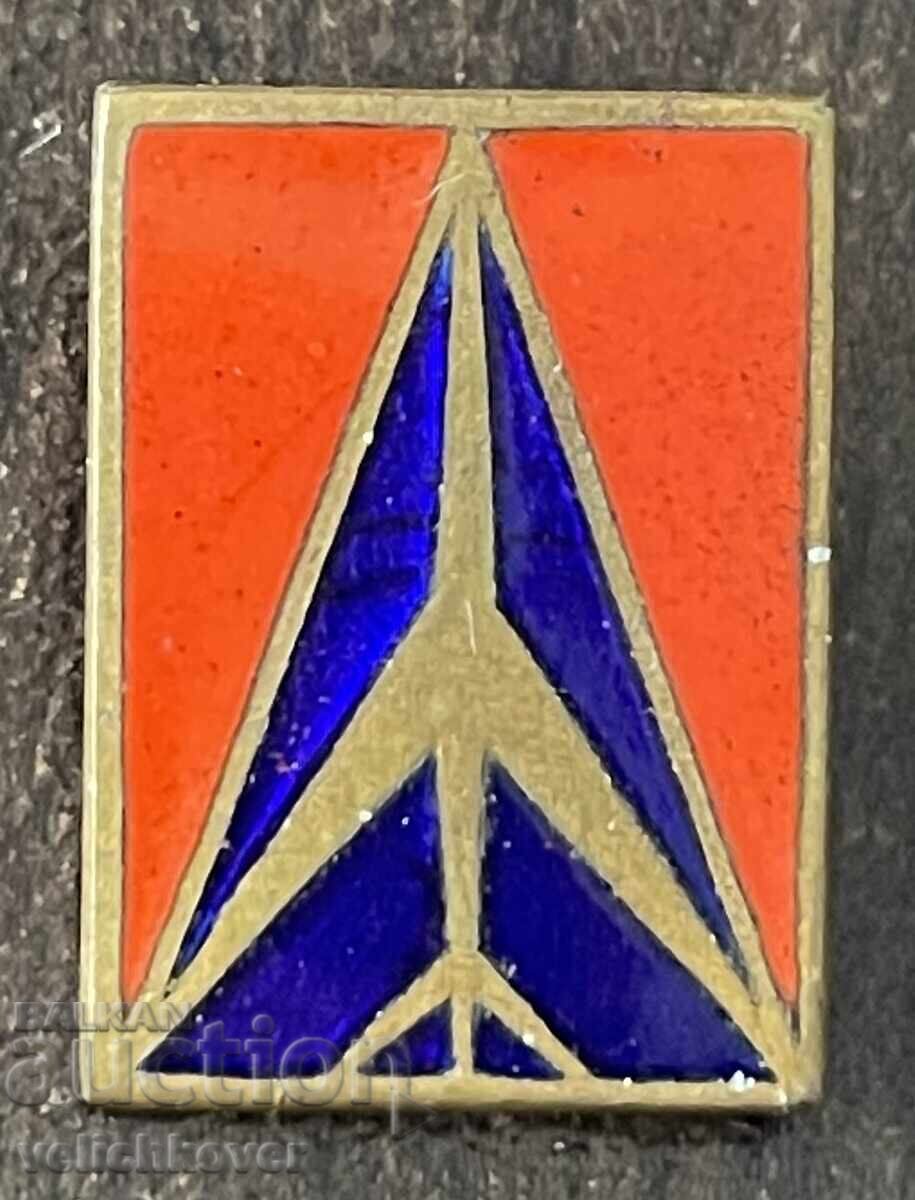 42972 SSSR σήμα αεροπλάνο μοντέλο ΤΟΥ-144 Κονκόρντ σμάλτο