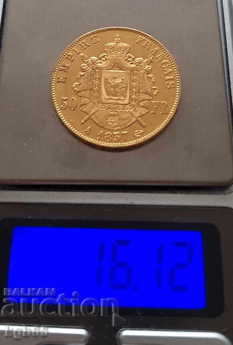 50 франка злато 1857 г. Наполеон III - 7