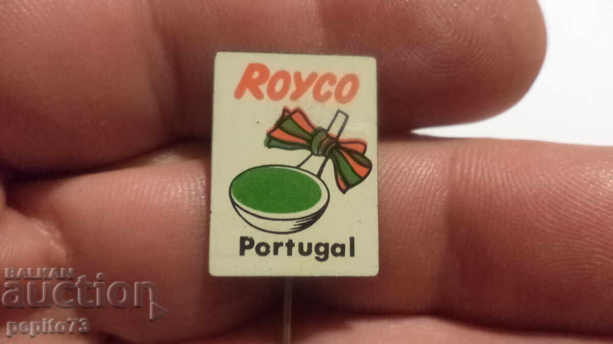 Advertising badge, ROYCO, brand of instant soups