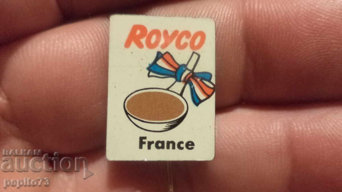 Reclamă insignă, ROYCO, marcă supe instant Reclamă insignă, ROYCO, marcă supe instant