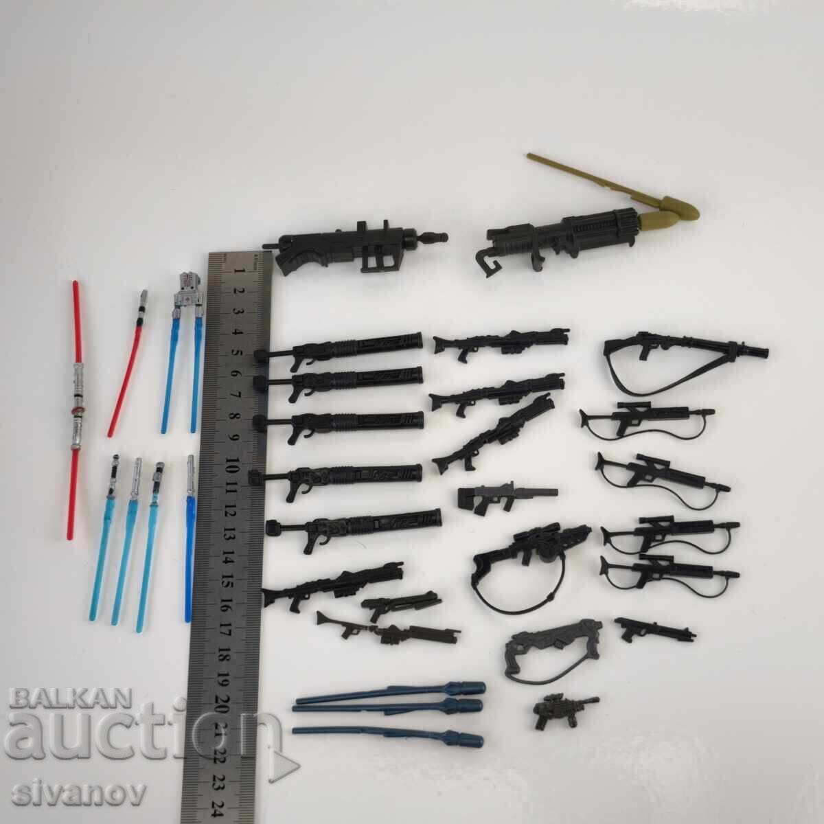 Weapons from Star Wars Clone Wars Action Figures #6301 - 7