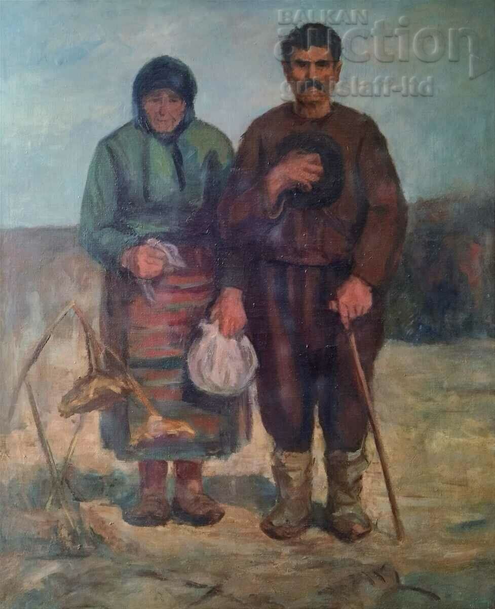 Εικόνα, οικογένεια, παππούς, γιαγιά, δεκαετία του 1970.