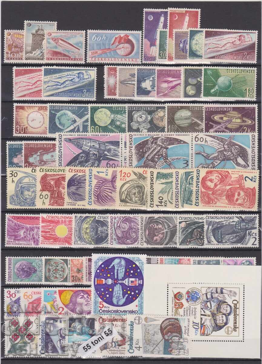 Λοτ - Κοσμος 1957-1979 13 εκδόσεις 59v.+S/S-MNH Τσεχοσλοβακία