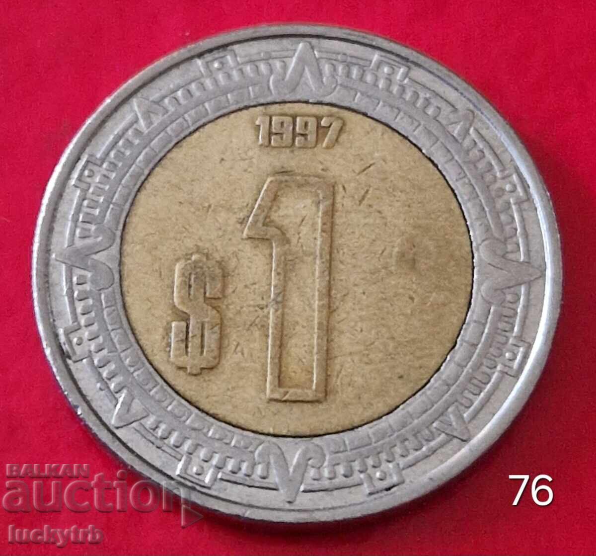 1 песо 1997 - Мексико 1 песо 1997 - Мексико