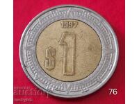 1 peso 1997 - Mexico