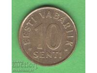 (¯`'•.¸ 10 cenți 1998 ESTONIA ¸.•'´¯)