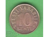 (¯`'•.¸ 10 cenți 1998 ESTONIA ¸.•'´¯)