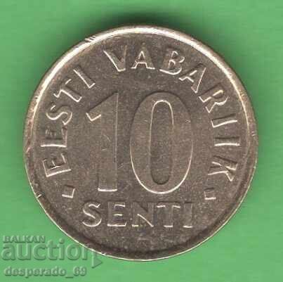 (¯`'•.¸ 10 cents 2002 ESTONIA ¸.•'´¯)