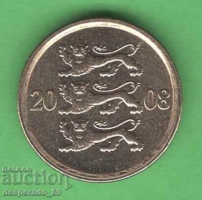 (¯`'•.¸ 10 σέντι 2008 ΕΣΘΟΝΙΑ UNC- ¸.•'´¯) με τιμή € 0.50 | 0.98 BGN