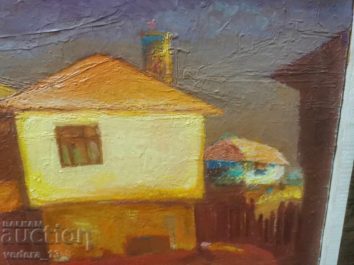 Аукцион АВТОРСКА  МАСЛЕНА КАРТИНА - СОЗОПОЛСКИ КЪЩИ