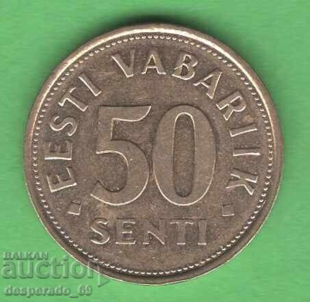 (¯`'•.¸   50 сенти 2004  ЕСТОНИЯ   ¸.•'´¯)