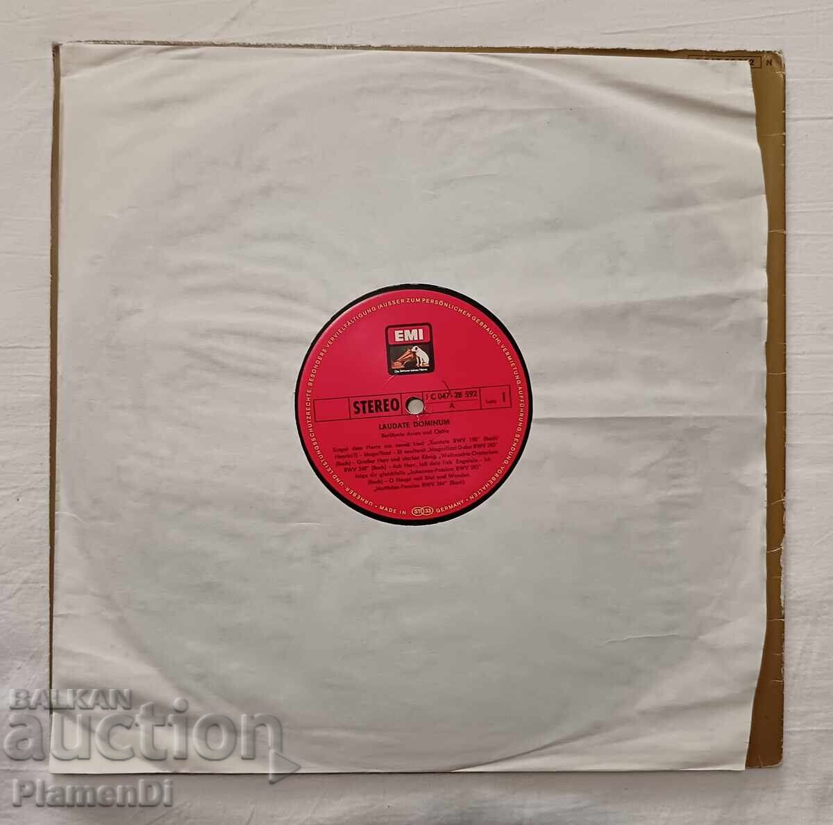 Livrarea Disc de gramofon "Laudate Dominum" Mozart, Verdi