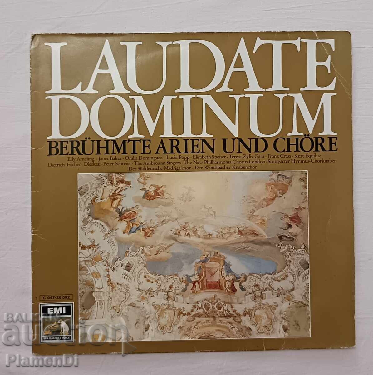 Disc de gramofon "Laudate Dominum" Mozart, Verdi