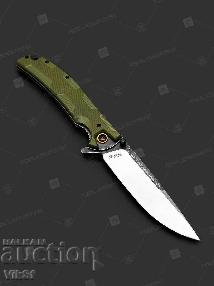 Παράδοση Sgŭvaem μαχαίρι extrema ratio, λαβή D2 -G10; 118x228