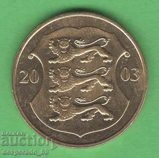 (¯`'•.¸ 1 coroană 2003 ESTONIA ¸.•'´¯) cu preț € 1.00 | 1.96 BGN