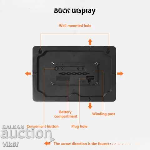 Цифров стенен часовник  Часовник с голям дисплей  X6636 с цена € 23.00 | 44.98 лв.