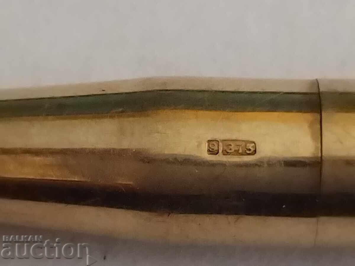 Χρυσό μολύβι με σφραγίδα 375 - 9k χρυσός, 1930, 20,62 γραμμάρια - 5