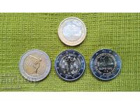 Лот Евро монети-UNC-4бр.