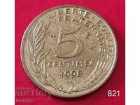 5 cenți 1998 - Franța
