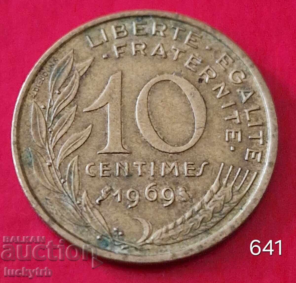 10 Centimes 1969 - France 10 Centimes 1969 - France