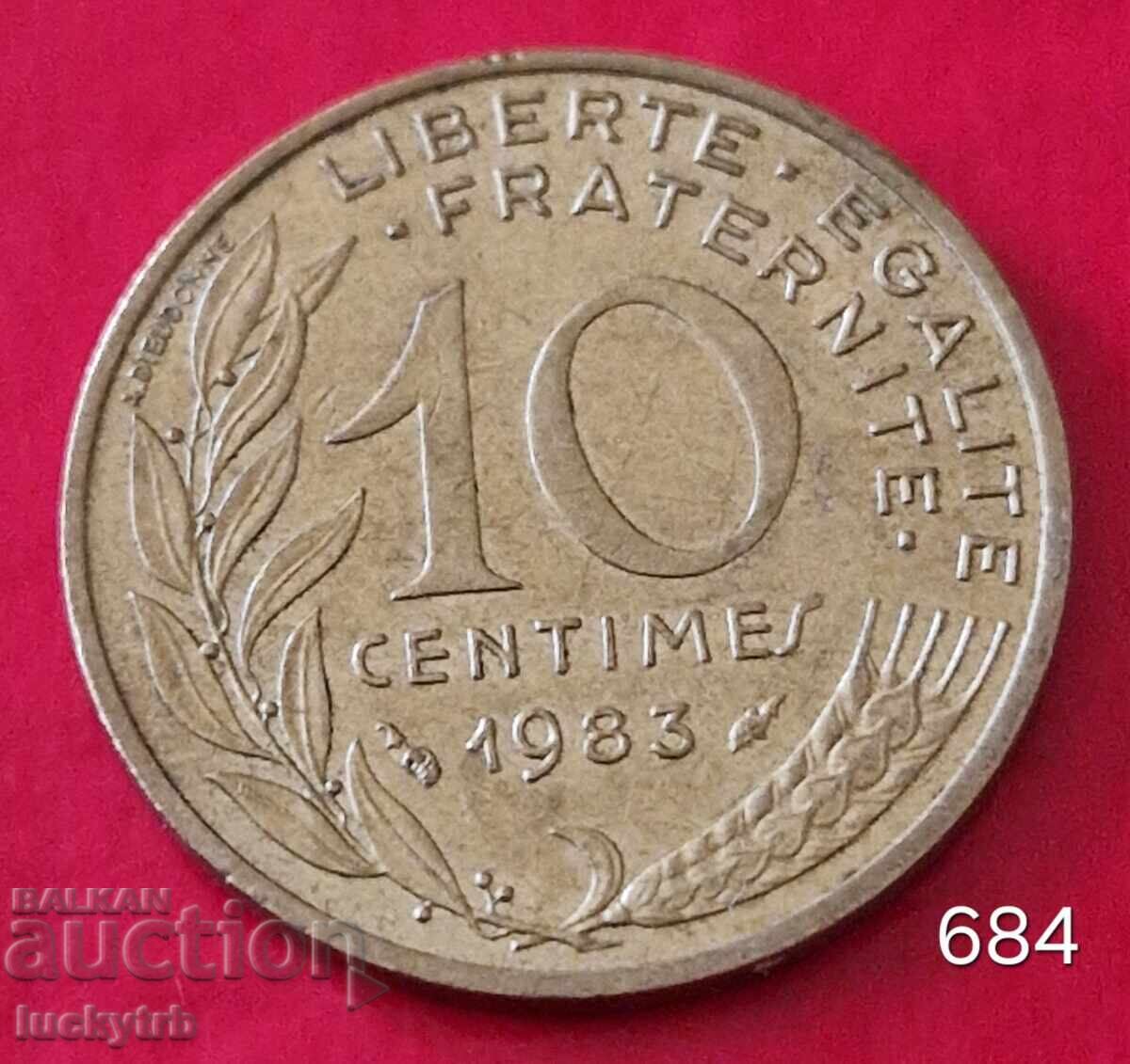 10 λεπτά 1983 - Γαλλία