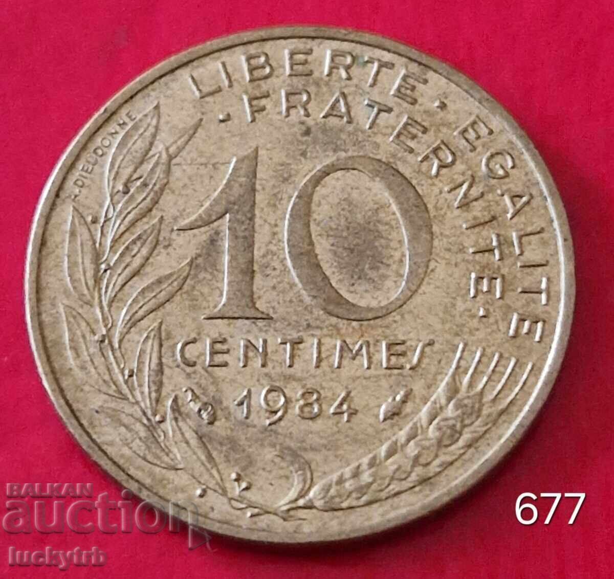 10 сантима 1984 - Франция