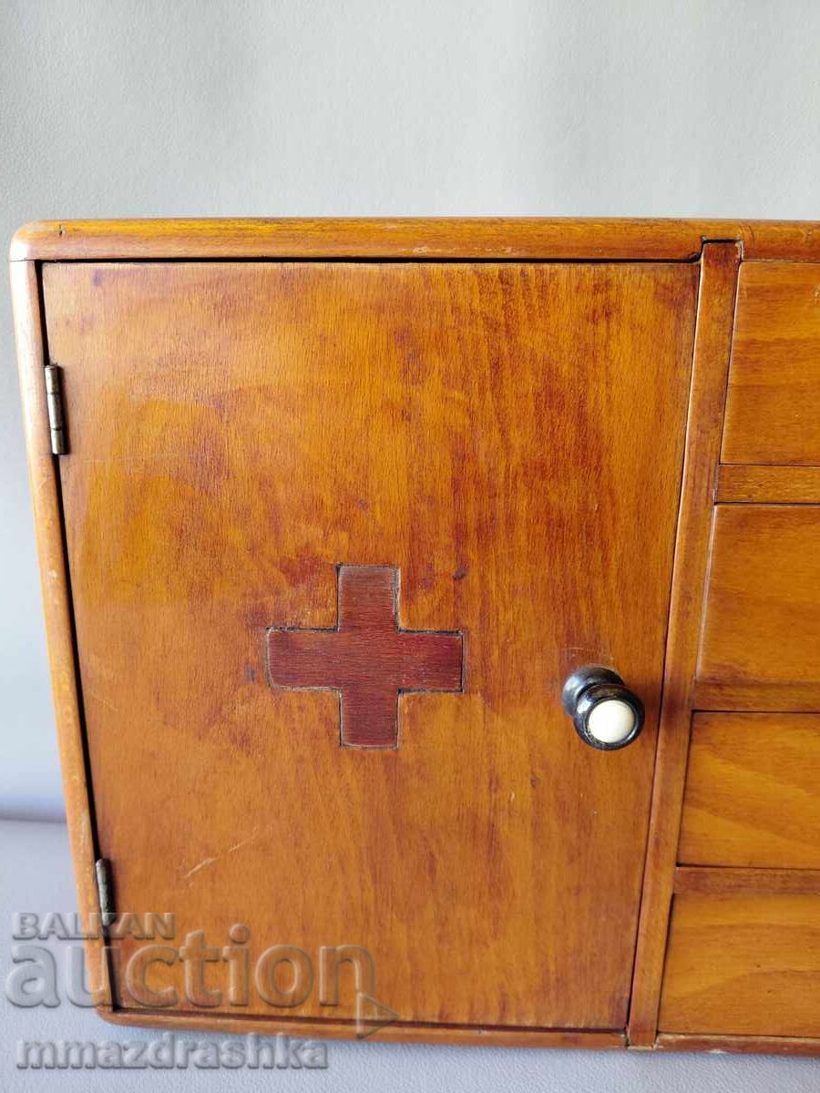 Old wooden first aid kit with price € 15.50 | 30.32 BGN