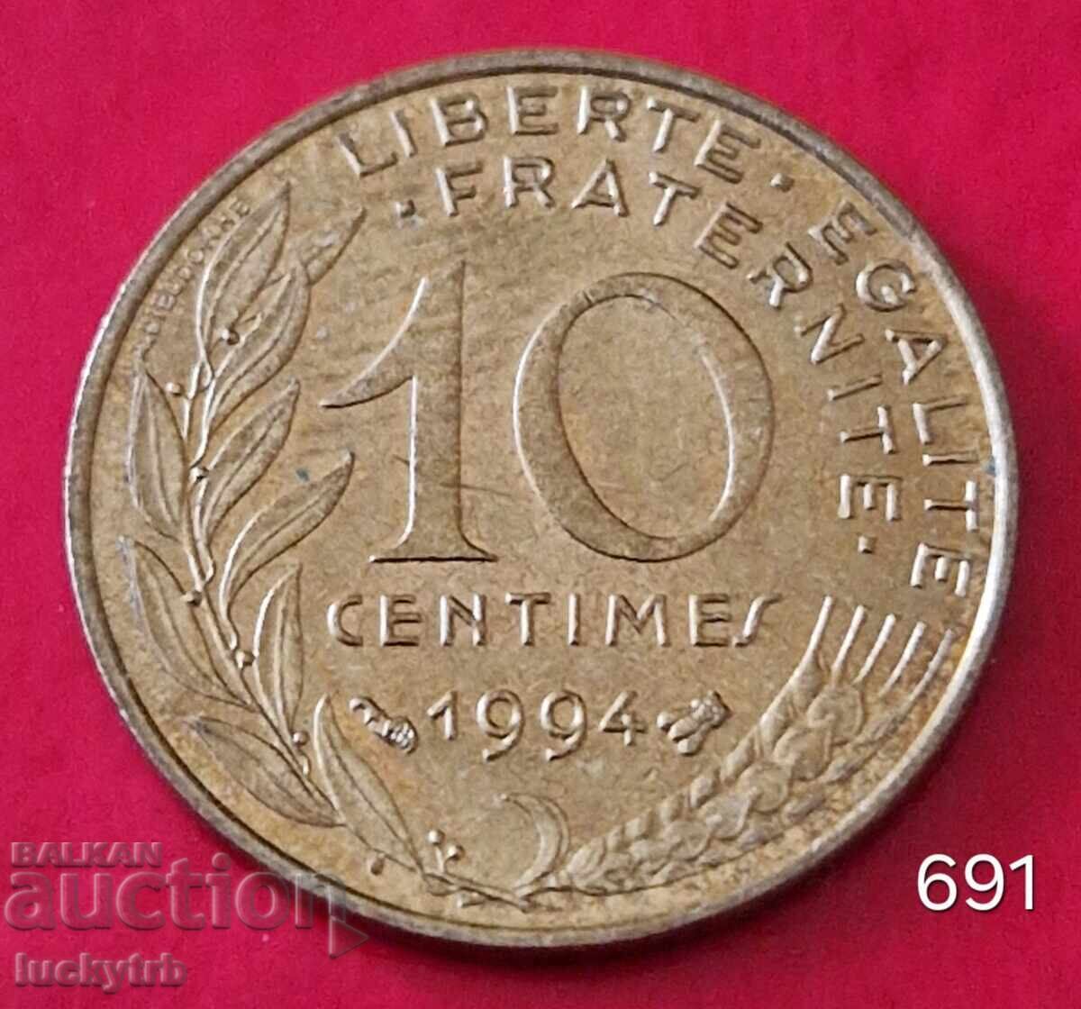10 λεπτά 1994 "Β" - Γαλλία