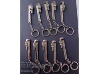 Breloc metalic cheie franceză 10 buc
